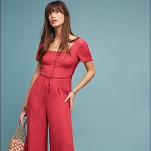 NWOT Anthropologie Maeve Sienna Jumpsuit